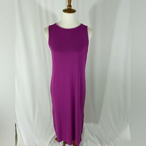 LOFT Sleeveless Magenta Maxi Dress